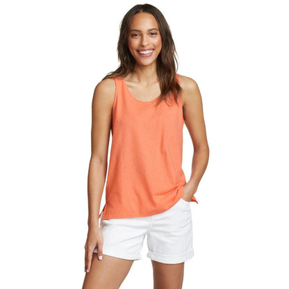 Dusty Coral - Front - Eddie Bauer Womens-Ladies Hemplify Swing Tank Top