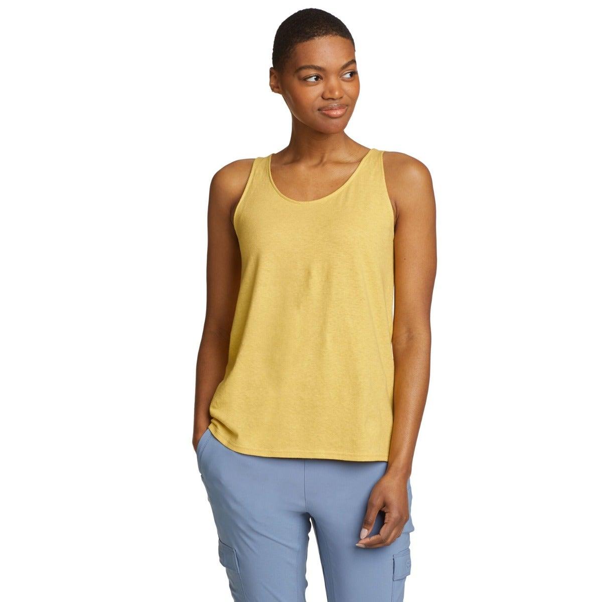 Topaz - Front - Eddie Bauer Womens-Ladies Hemplify Swing Tank Top