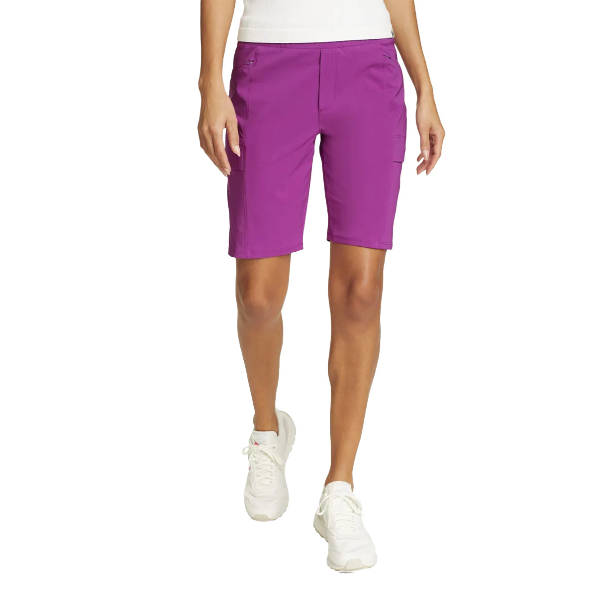 Deep Magenta - Front - Eddie Bauer Womens-Ladies Incline Utility Shorts