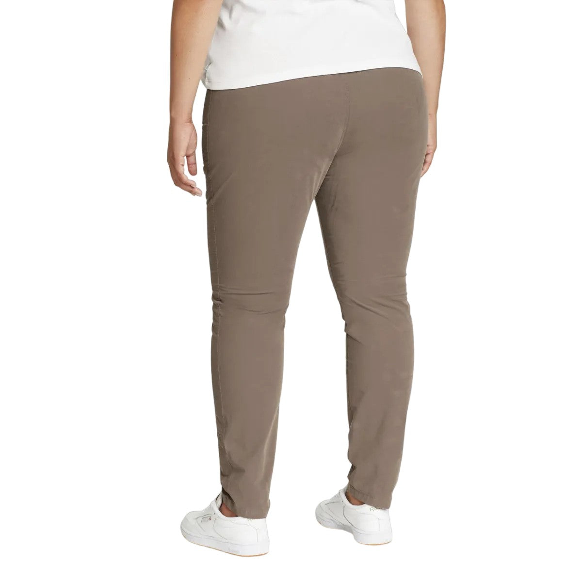 Driftwood - Back - Eddie Bauer Womens-Ladies Voyager High Rise Chinos
