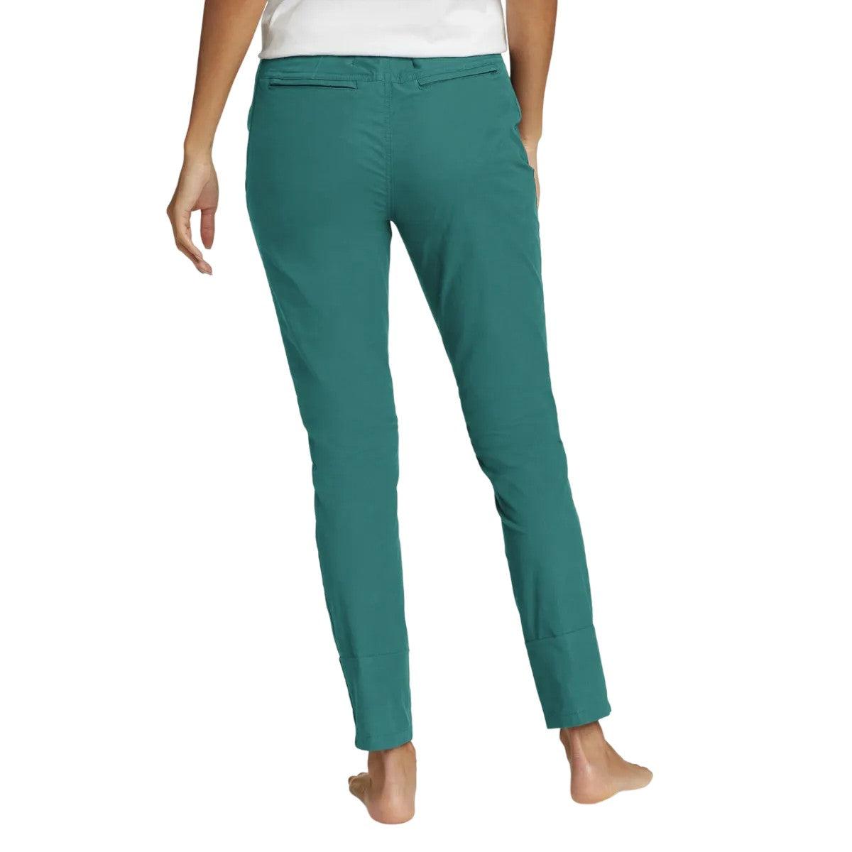 Stream - Back - Eddie Bauer Womens-Ladies Voyager High Rise Chinos