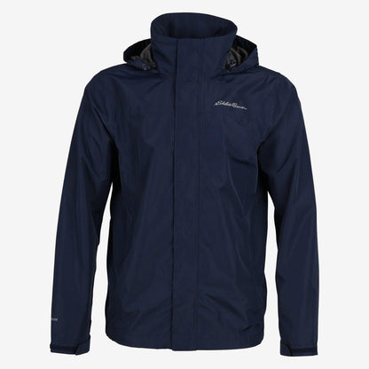 Indigo - Front - Eddie Bauer Mens Rainfoil Packable Waterproof Jacket