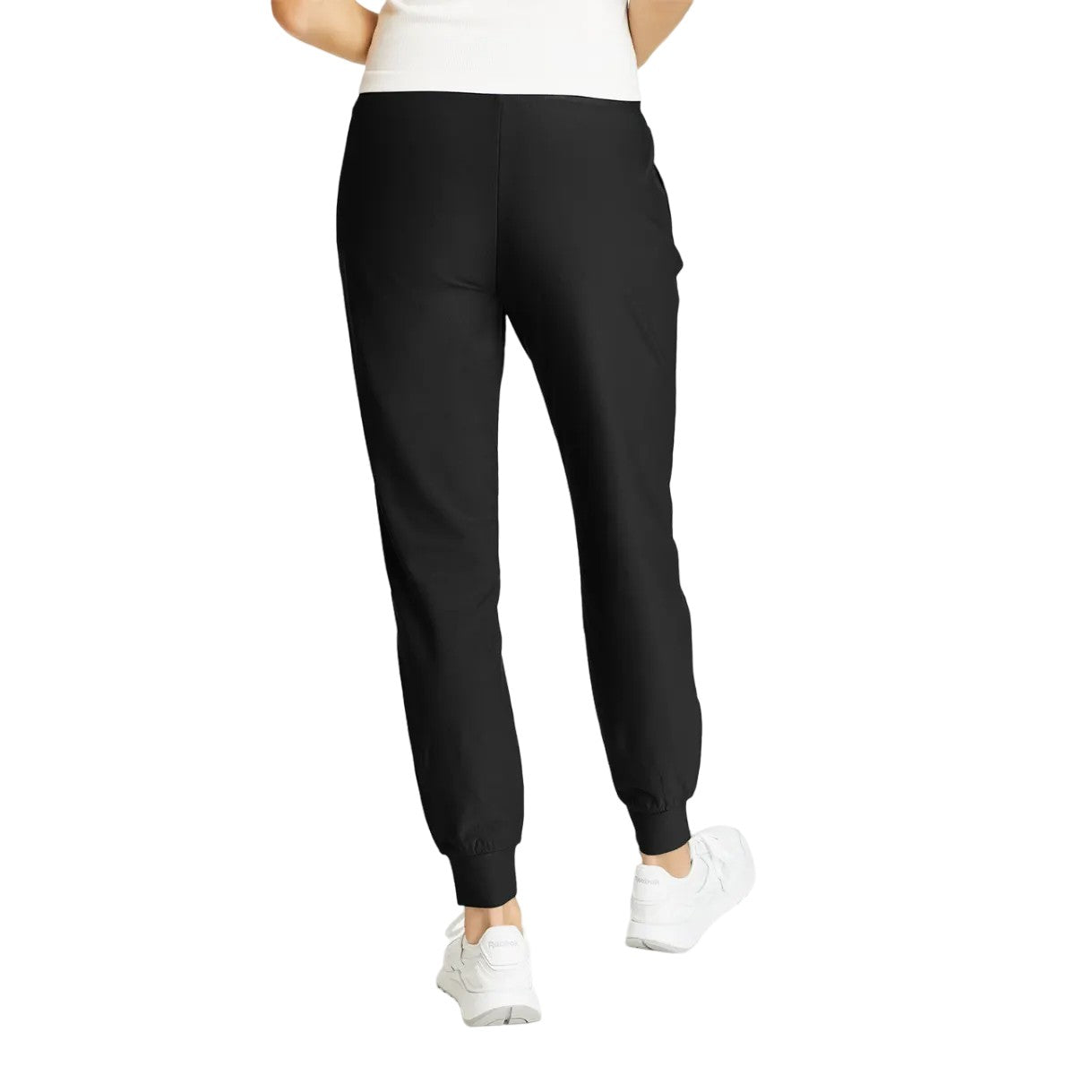 Black - Back - Eddie Bauer Womens-Ladies Trail Tight Jogging Bottoms