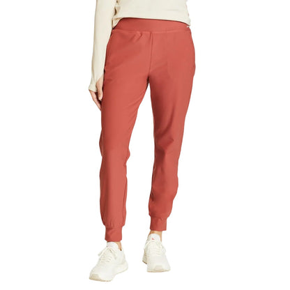 Maroon - Front - Eddie Bauer Womens-Ladies Trail Tight Jogging Bottoms
