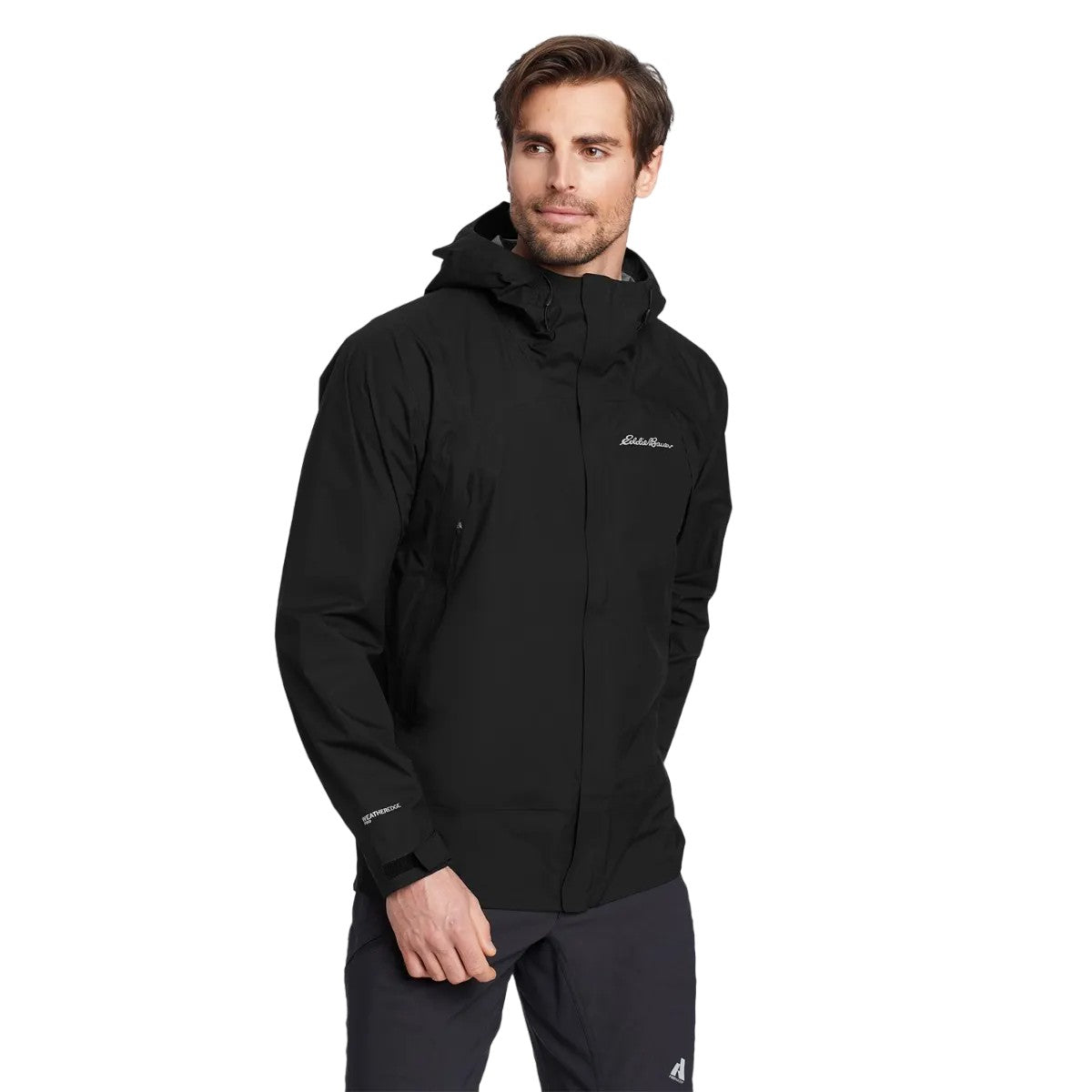 Black - Side - Eddie Bauer Mens Super Sevens Raincoat