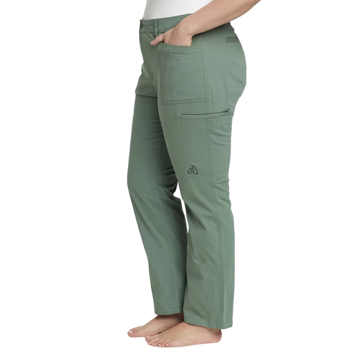 Mineral Green - Side - Eddie Bauer Womens-Ladies Guides Day Off Straight Chinos