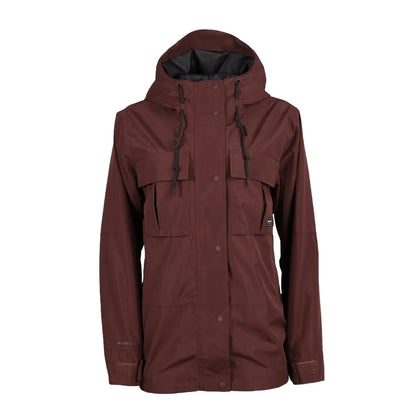 Redwood - Front - Eddie Bauer Womens-Ladies Rainfoil Utility Jacket