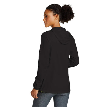 Black - Back - Eddie Bauer Womens-Ladies Super Sevens Windproof Jacket