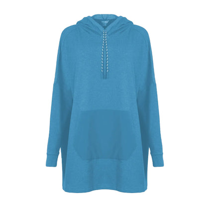 Misty Blue - Front - Eddie Bauer Womens-Ladies Cozy Camp Anorak