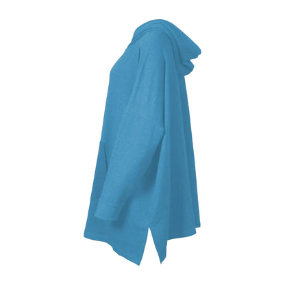 Misty Blue - Side - Eddie Bauer Womens-Ladies Cozy Camp Anorak