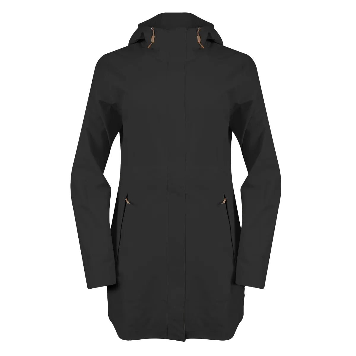 Black - Front - Eddie Bauer Womens-Ladies Cloud Cap 2 Stretch Parka