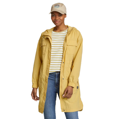Topaz - Side - Eddie Bauer Womens-Ladies Windburst Duster Jacket