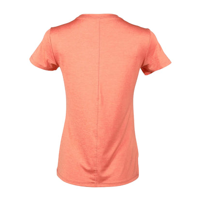 Dusty Coral - Back - Eddie Bauer Womens-Ladies Resolution V Neck T-Shirt