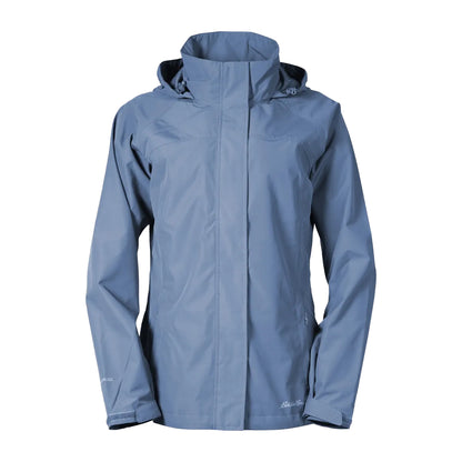 Blue Haze - Front - Eddie Bauer Womens-Ladies Packable Waterproof Jacket