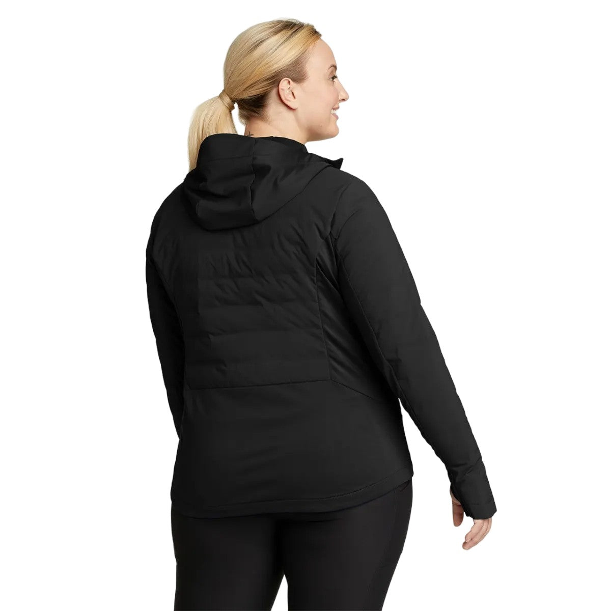 Black - Back - Eddie Bauer Womens-Ladies Motionloft Hybrid Jacket