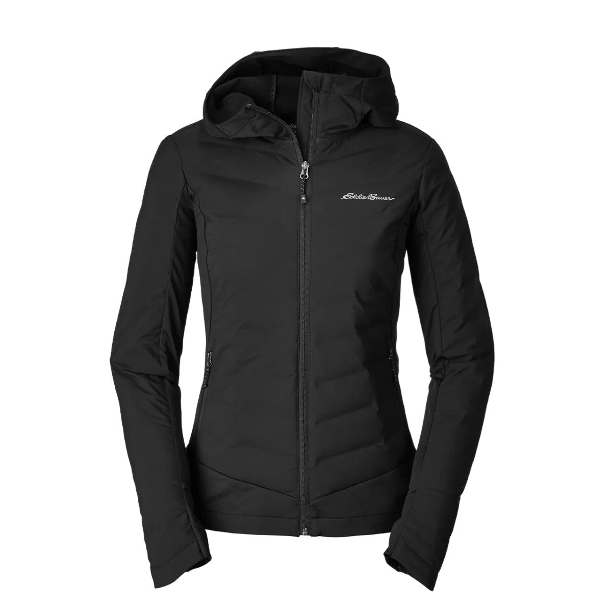 Black - Front - Eddie Bauer Womens-Ladies Motionloft Hybrid Jacket