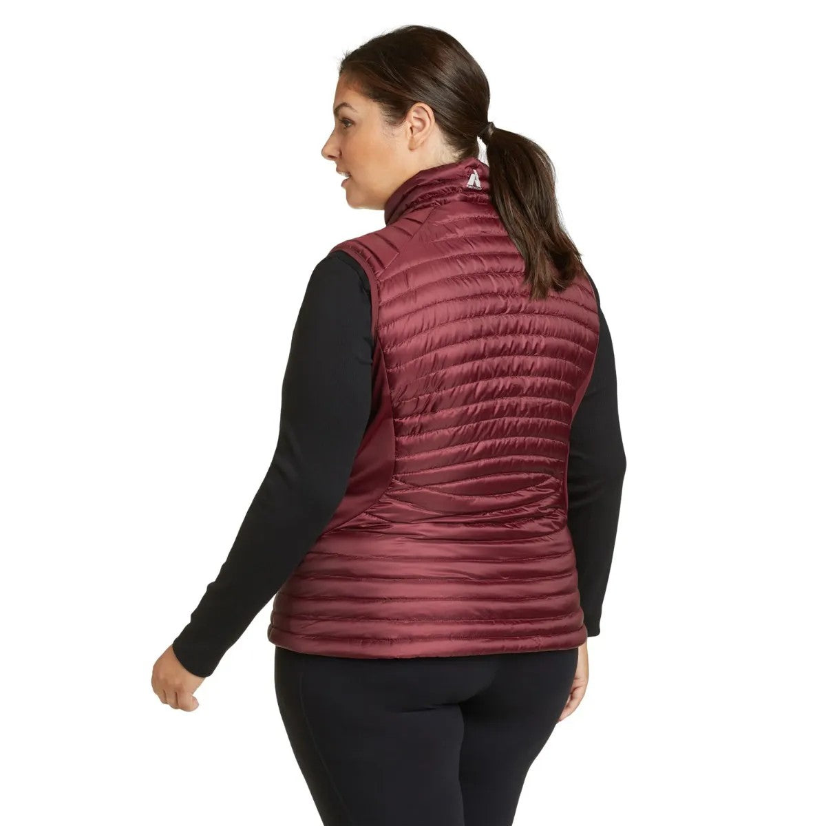 Dark Berry - Back - Eddie Bauer Womens-Ladies Microtherm 2 Gilet