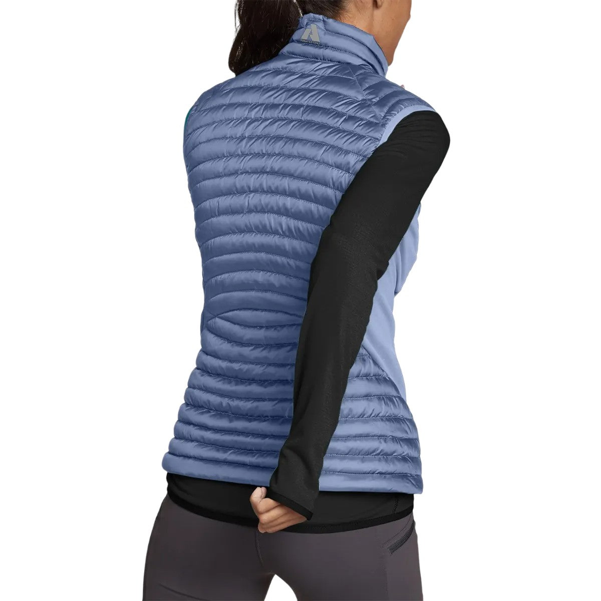Dusty Blue - Back - Eddie Bauer Womens-Ladies Microtherm 2 Gilet