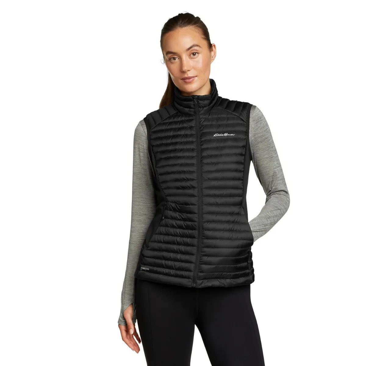 Black - Front - Eddie Bauer Womens-Ladies Microtherm 2 Gilet