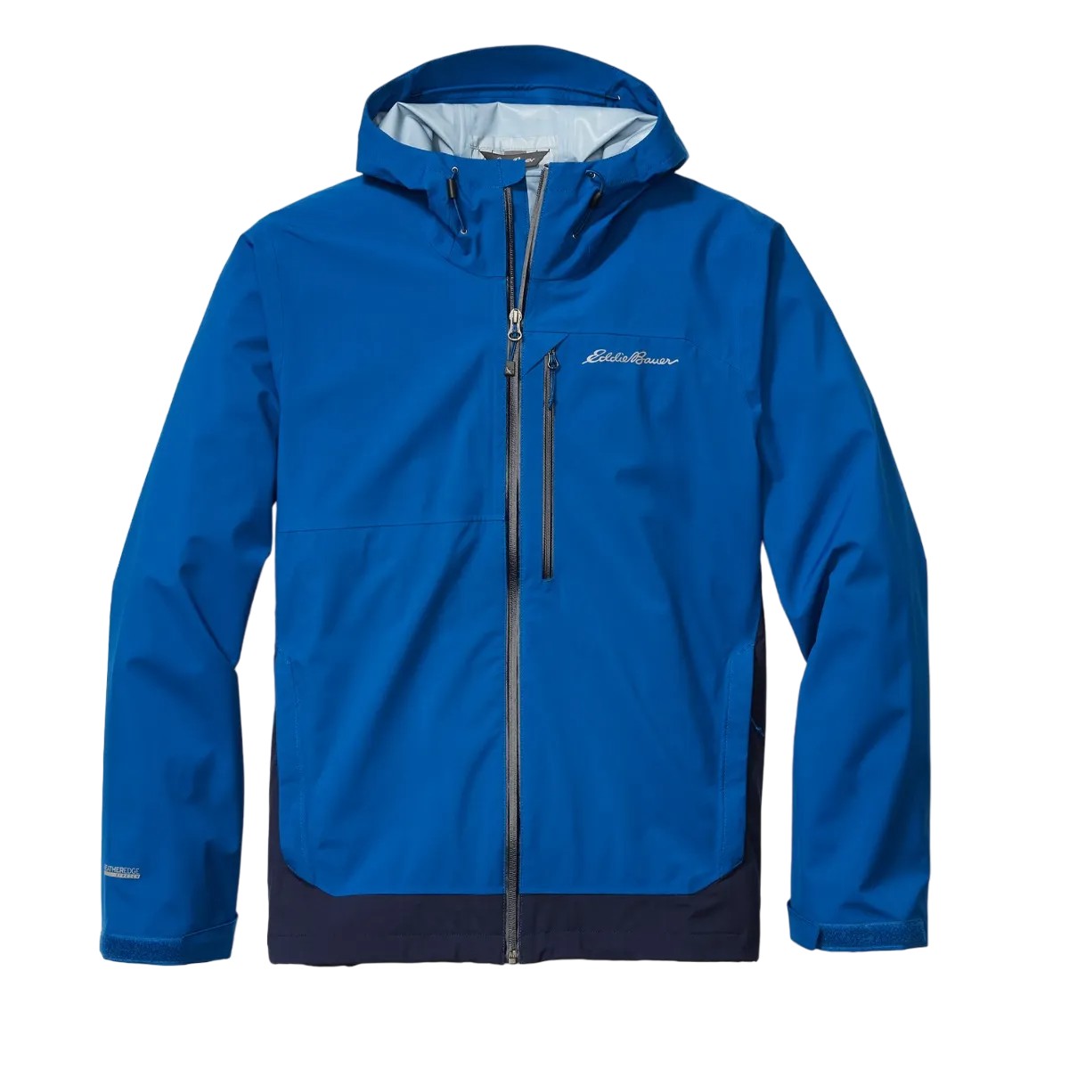 Pacific Blue - Front - Eddie Bauer Mens Cloud Cap Colour Block 3 Layer Jacket