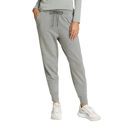 Heather Grey - Front - Eddie Bauer Womens-Ladies Cozy Camp Fleece Jogging Bottoms