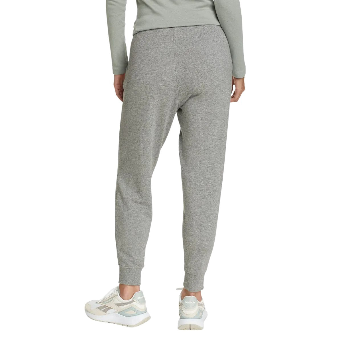 Heather Grey - Back - Eddie Bauer Womens-Ladies Cozy Camp Fleece Jogging Bottoms