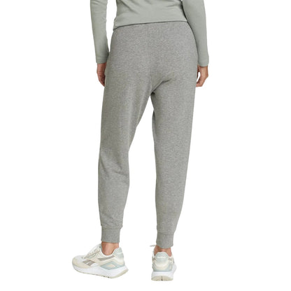 Heather Grey - Back - Eddie Bauer Womens-Ladies Cozy Camp Fleece Jogging Bottoms
