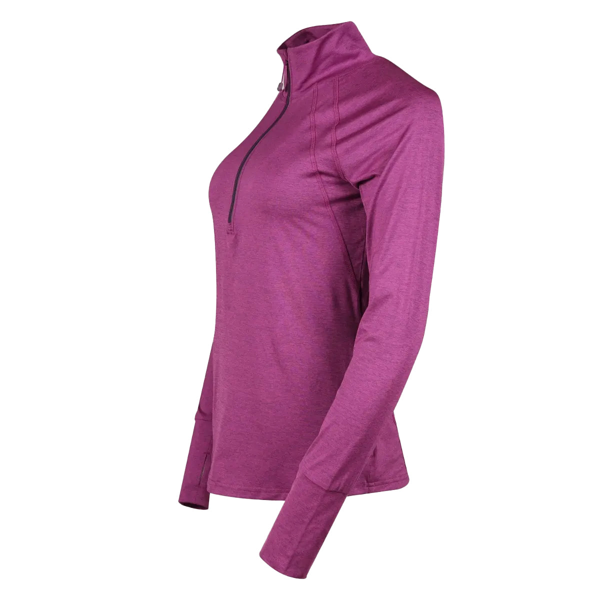 Grape - Lifestyle - Eddie Bauer Womens-Ladies Quarter Zip Long-Sleeved Top