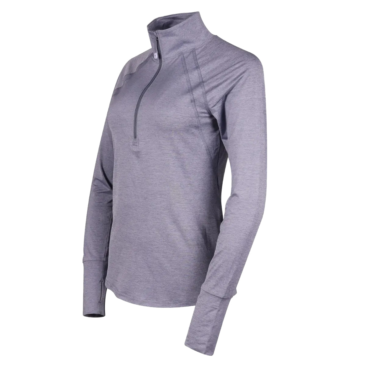 Grape - Pack Shot - Eddie Bauer Womens-Ladies Quarter Zip Long-Sleeved Top