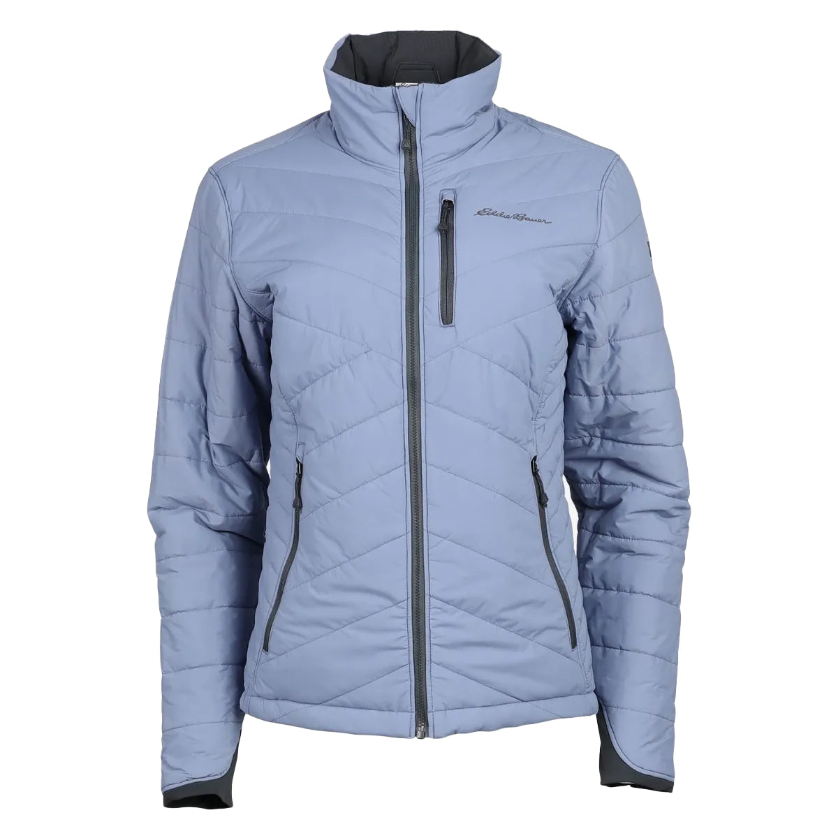 Dusty Blue - Front - Eddie Bauer Womens-Ladies Ignitelite Reversible Jacket