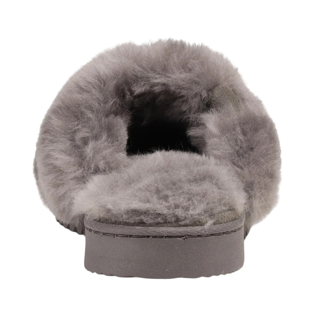 Grey - Back - Eddie Bauer Womens-Ladies Firelight Slippers