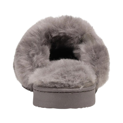 Grey - Back - Eddie Bauer Womens-Ladies Firelight Slippers