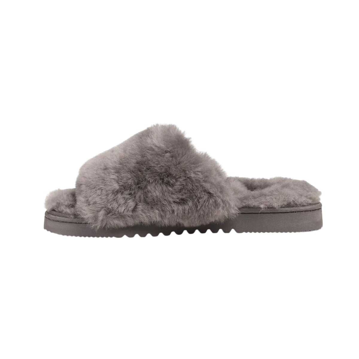 Grey - Side - Eddie Bauer Womens-Ladies Firelight Slippers