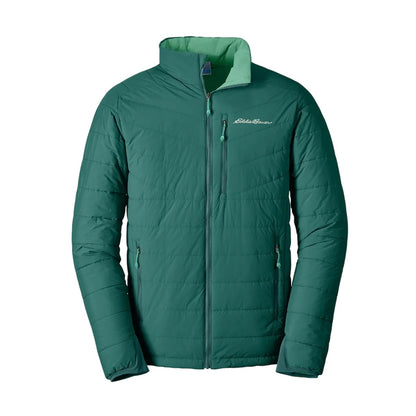 Dark Evergreen - Front - Eddie Bauer Mens Ignitelite Reversible Stretch Jacket