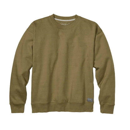 Guide Green - Front - Eddie Bauer Mens Signature Crew Neck Long-Sleeved Sweatshirt