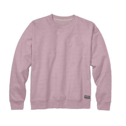 Dusty Iris - Front - Eddie Bauer Mens Signature Crew Neck Long-Sleeved Sweatshirt