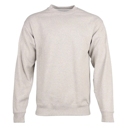 Light Heather Grey - Front - Eddie Bauer Mens Signature Crew Neck Long-Sleeved Sweatshirt