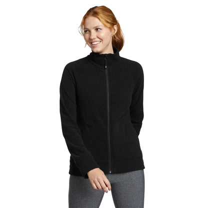 Black - Front - Eddie Bauer Womens-Ladies Quest Full Zip Fleece Jacket