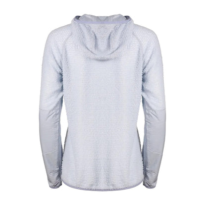 Blue Smoke - Back - Eddie Bauer Womens-Ladies Super Sevens Fleece Hoodie