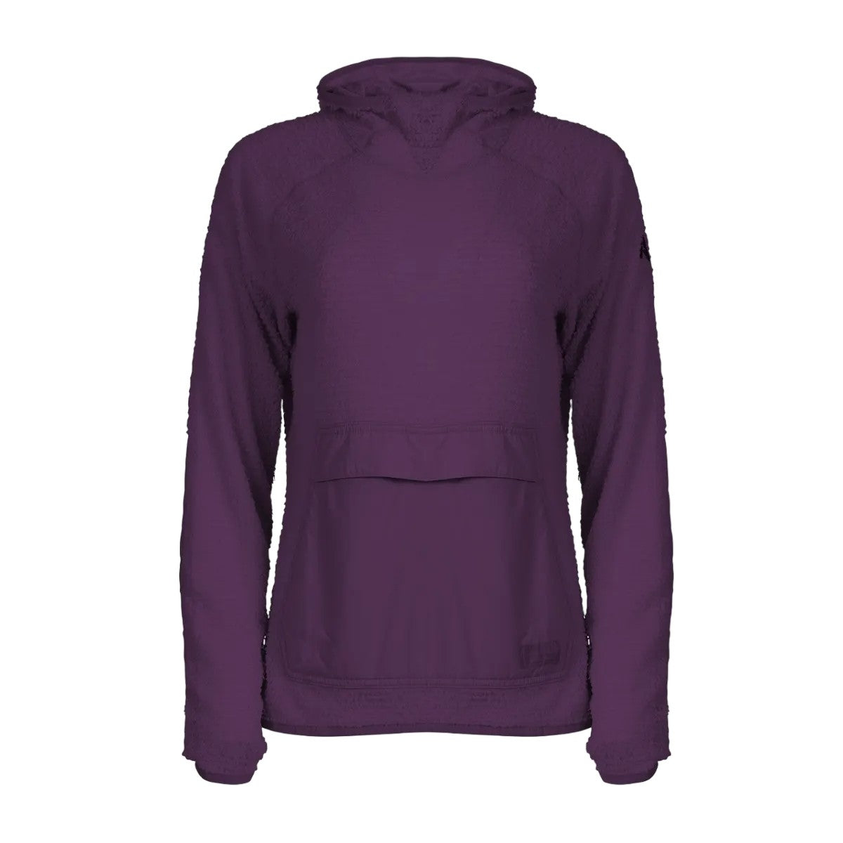 Deep Eggplant - Front - Eddie Bauer Womens-Ladies Super Sevens Fleece Hoodie