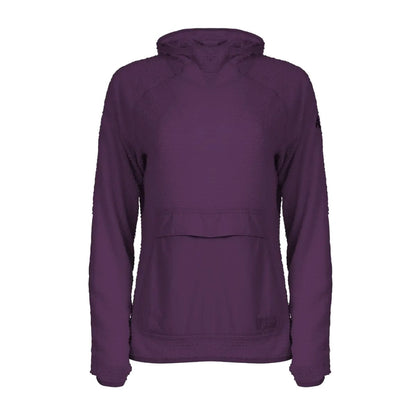Deep Eggplant - Front - Eddie Bauer Womens-Ladies Super Sevens Fleece Hoodie