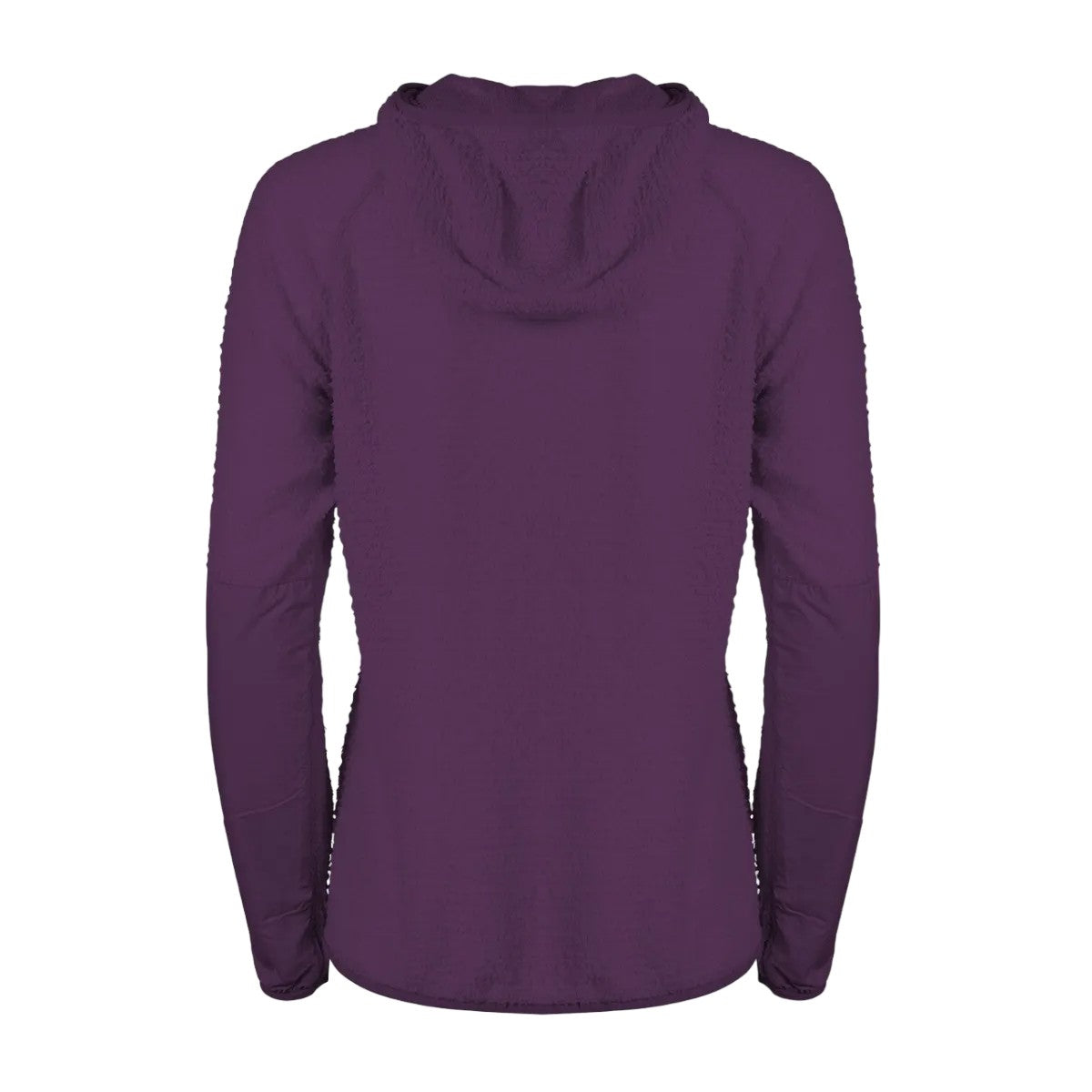 Deep Eggplant - Back - Eddie Bauer Womens-Ladies Super Sevens Fleece Hoodie