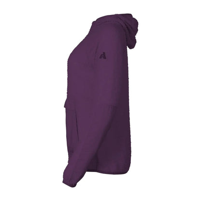 Deep Eggplant - Side - Eddie Bauer Womens-Ladies Super Sevens Fleece Hoodie