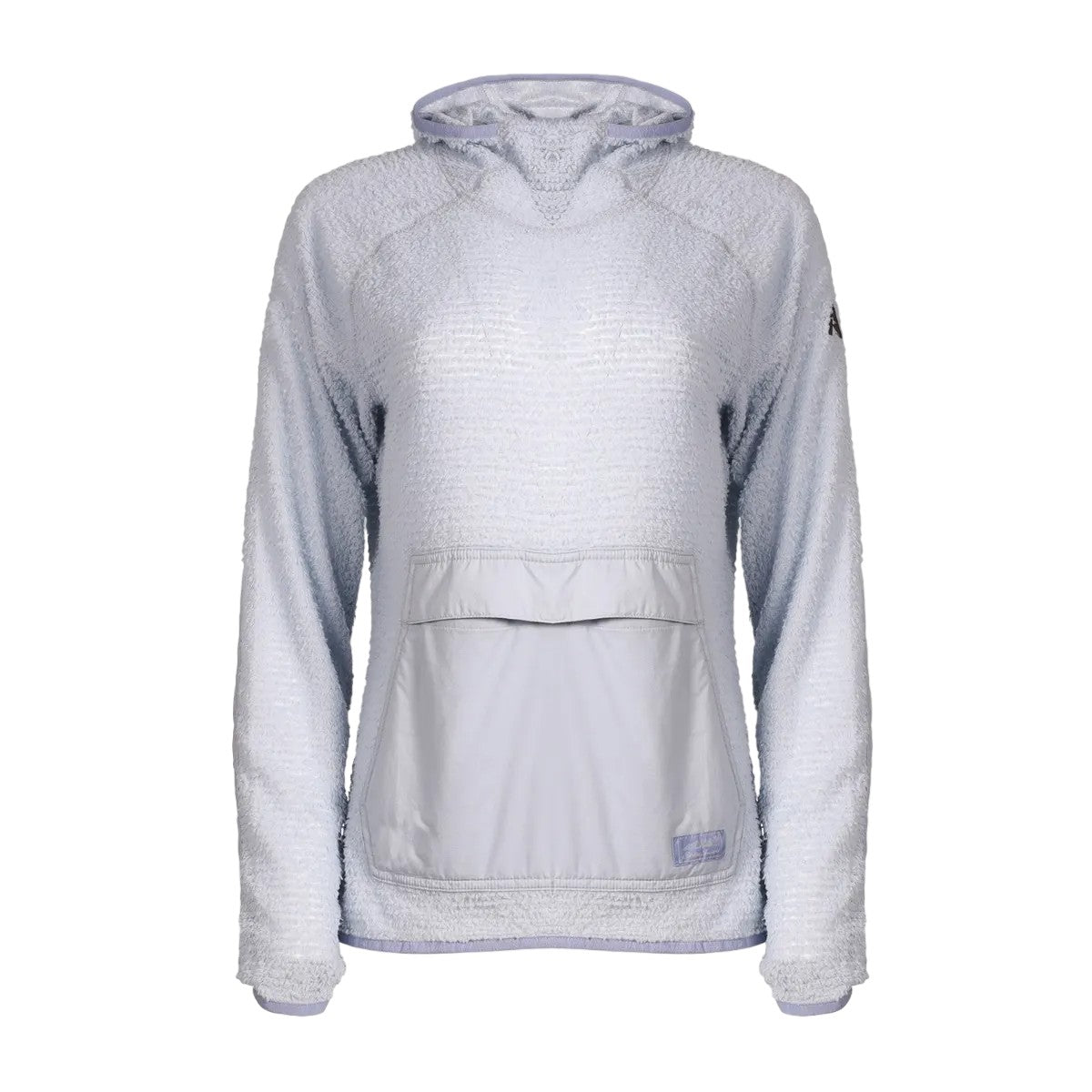 Blue Smoke - Front - Eddie Bauer Womens-Ladies Super Sevens Fleece Hoodie