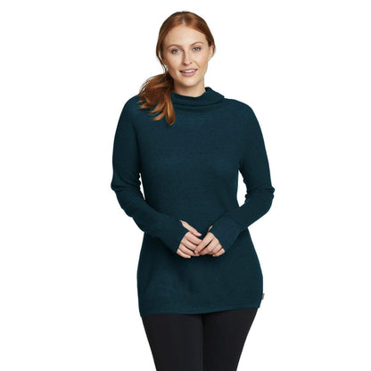 Peacock - Front - Eddie Bauer Womens-Ladies Frigid Ridge Thermal Hoodie