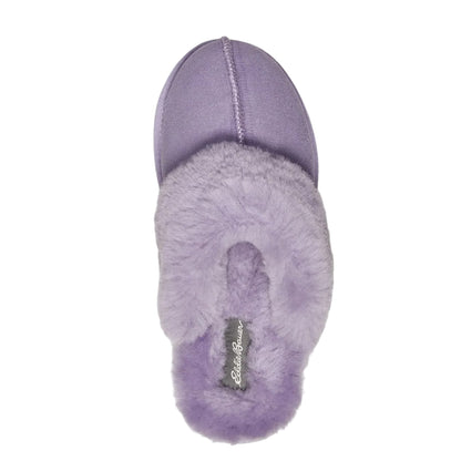 Dusty Lilac - Pack Shot - Eddie Bauer Womens-Ladies Firelight Shearling Slippers