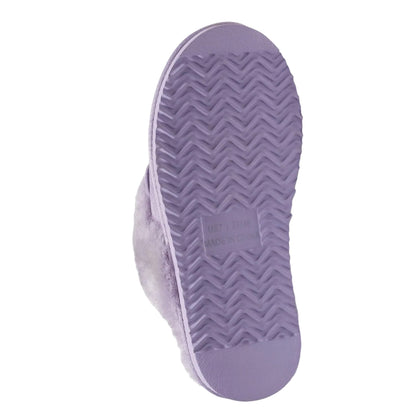 Dusty Lilac - Close up - Eddie Bauer Womens-Ladies Firelight Shearling Slippers