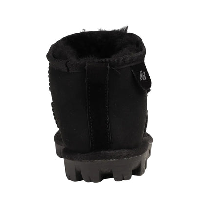 Black - Back - Eddie Bauer Womens-Ladies Firelight Mini Boots