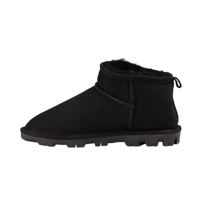 Black - Side - Eddie Bauer Womens-Ladies Firelight Mini Boots