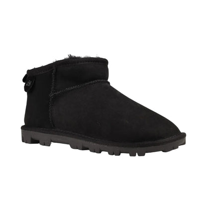 Black - Front - Eddie Bauer Womens-Ladies Firelight Mini Boots